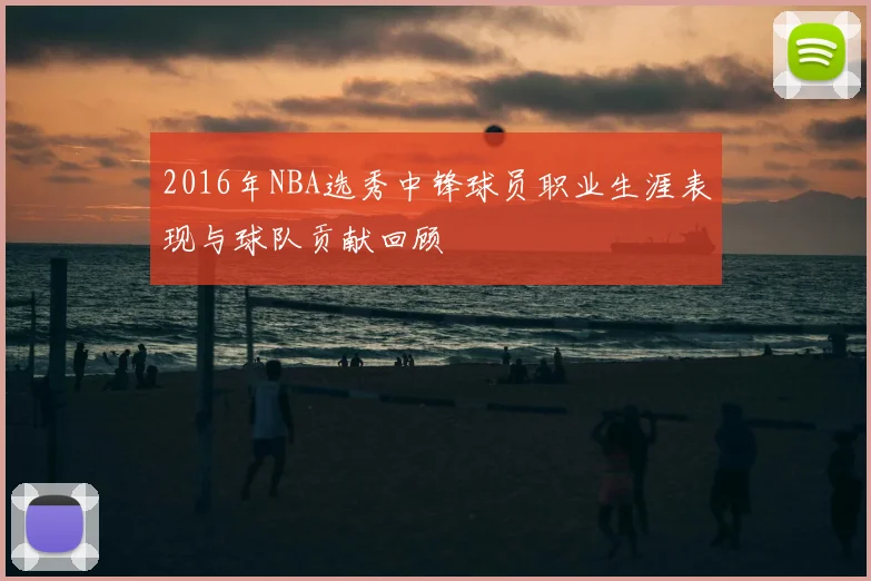 2016年NBA选秀中锋球员职业生涯表现与球队贡献回顾